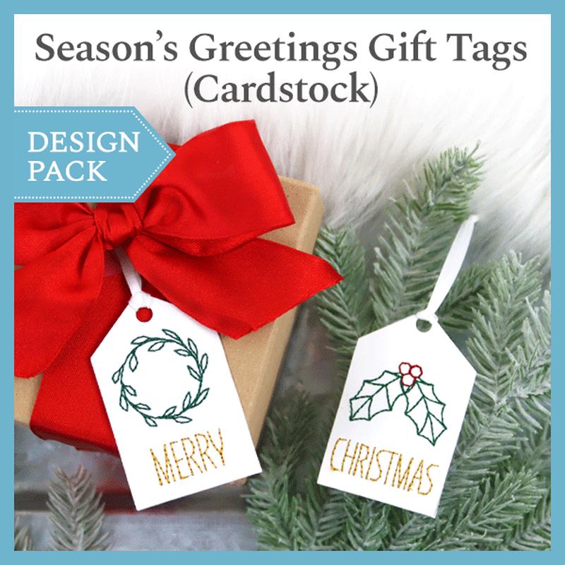 A Season's Greetings Gift Tags (Cardstock) Design Pack