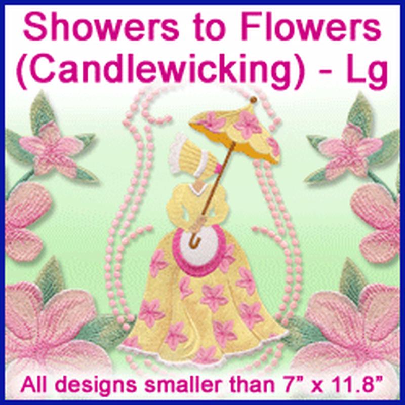 A Showers to Flowers (Candlewicking) Design Pack