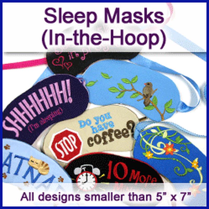 A Sleep Masks (In-the-Hoop) Design Pack