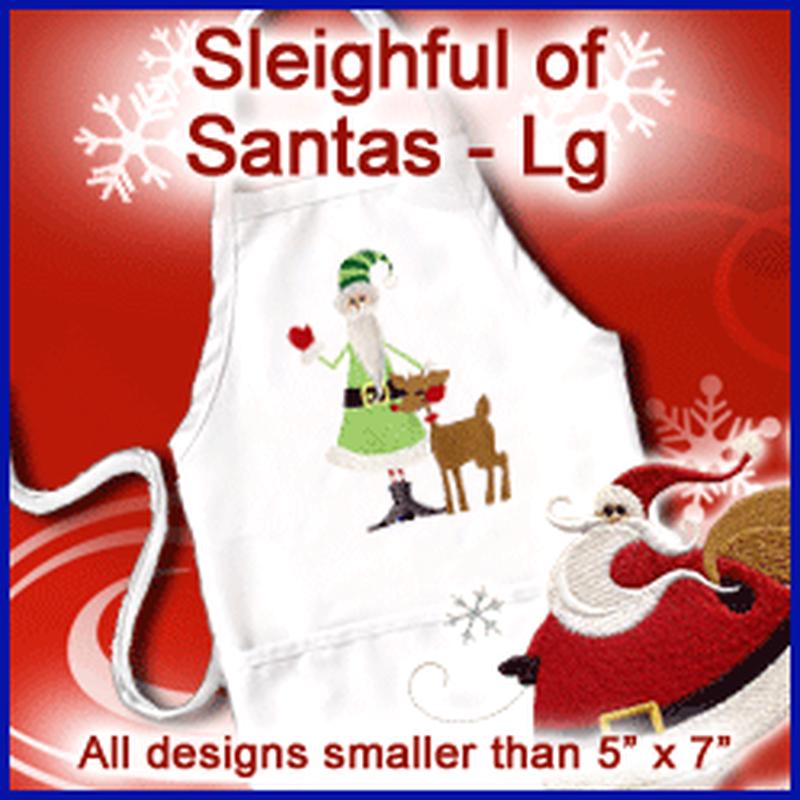 A Sleighful of Santas Design Pack