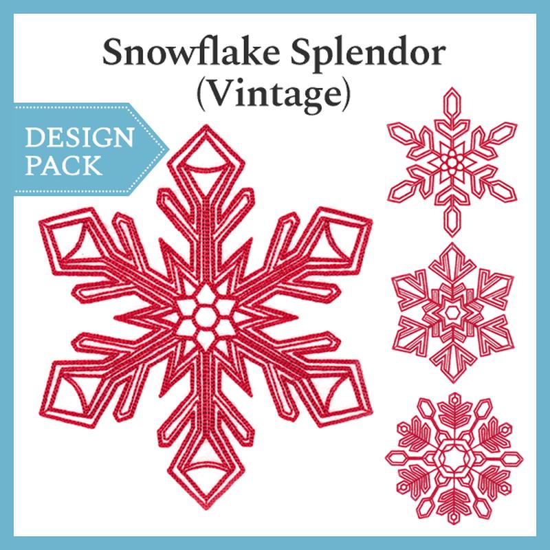 A Snowflake Splendor (Vintage) Design Pack