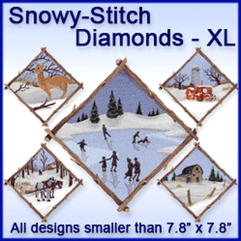 A Snowy-Stitch Diamonds Design Pack