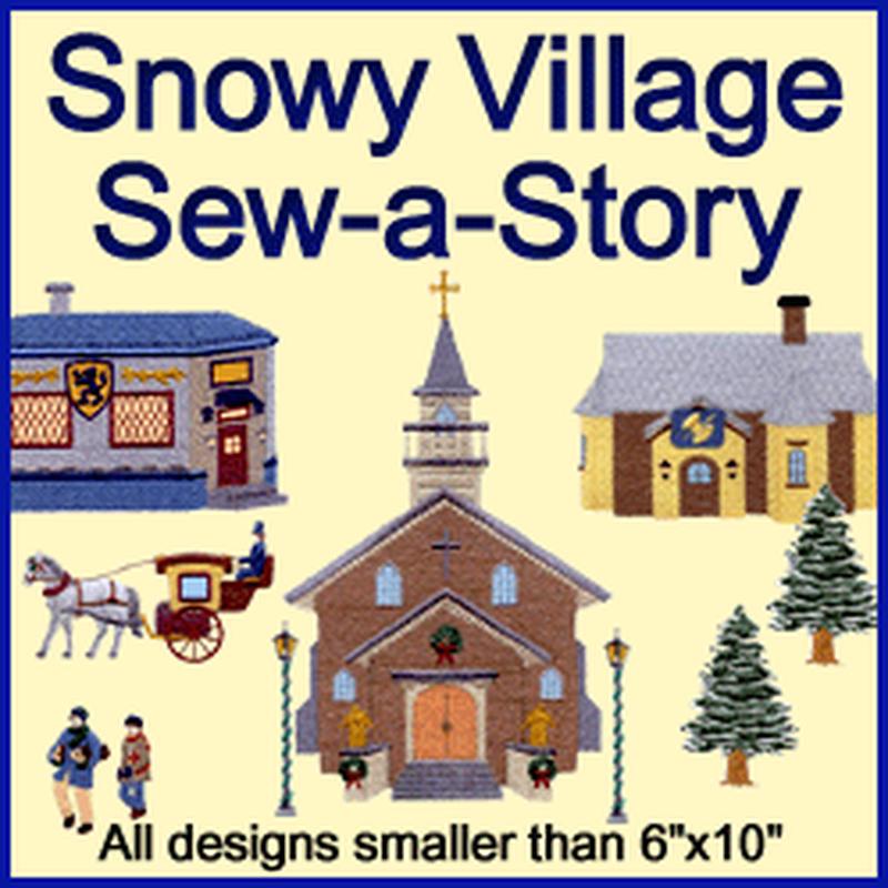A Snowy Village Design Pack