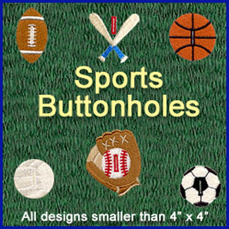 A Sports Buttonholes Design Pack