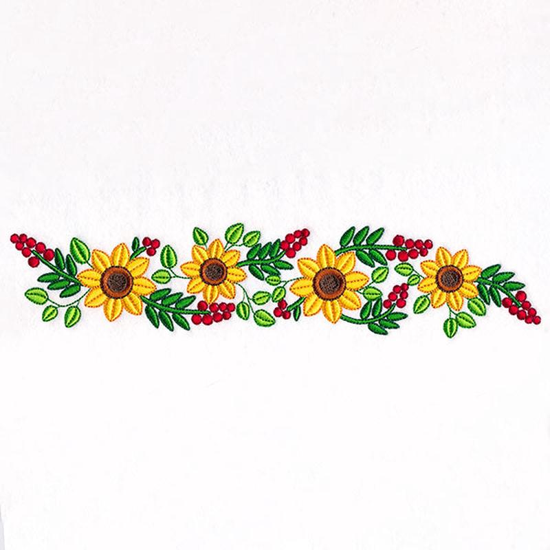 Fall Sunflowers Border
