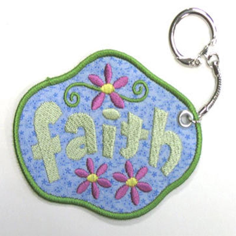 Faith Keychain (In-the-Hoop)