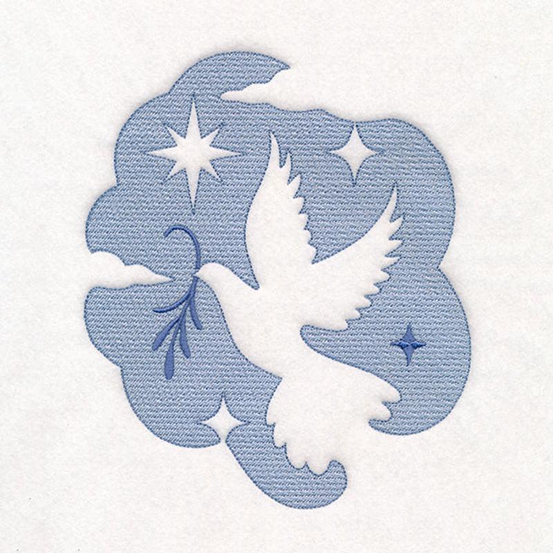 Faithful Christmas - Dove (Embossed)