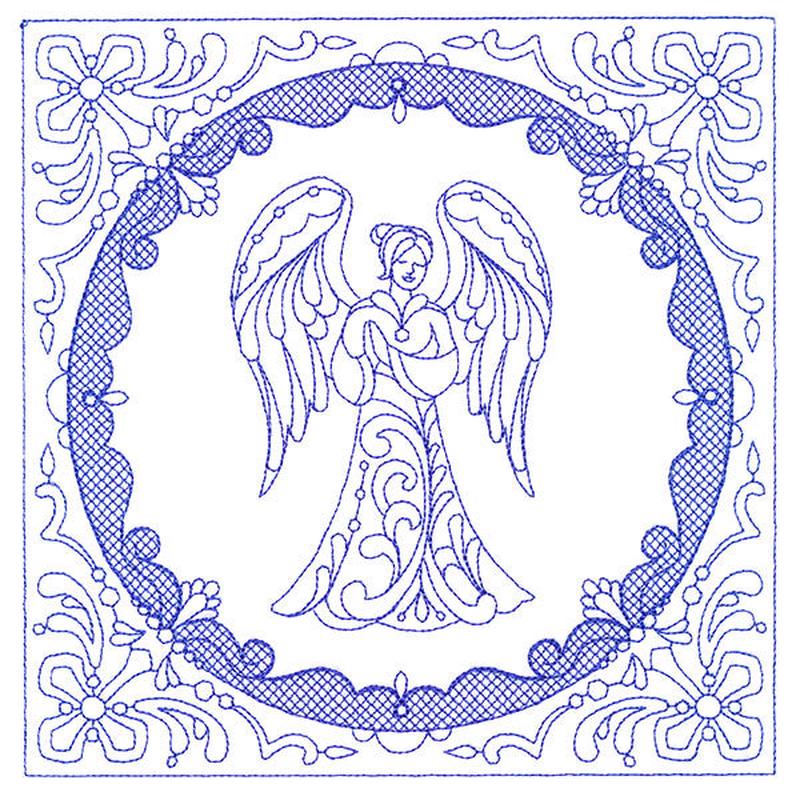 Faithful Stitches - Angel (Trapunto)