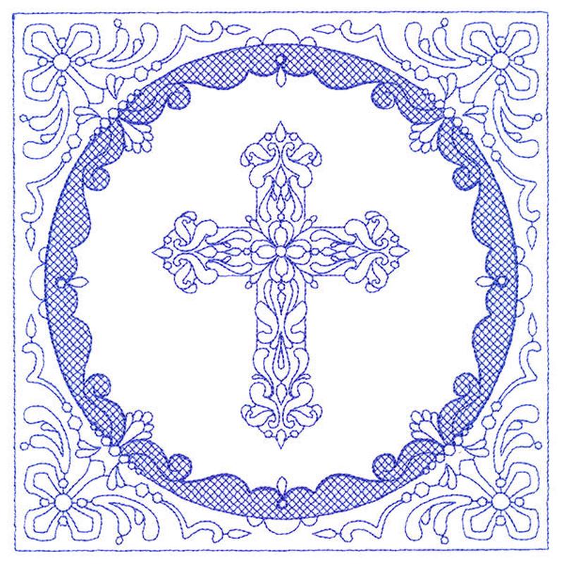 Faithful Stitches - Cross (Trapunto)