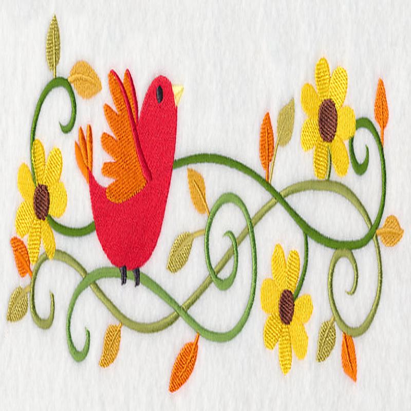 Fall Filigree Bird