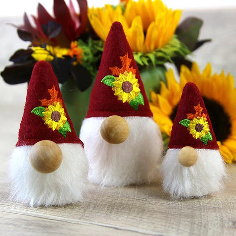 Fall Garden Gnome Stuffie (In-the-Hoop)