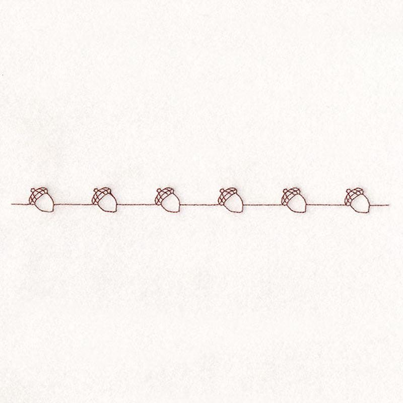 Fall into Autumn Border - Acorns