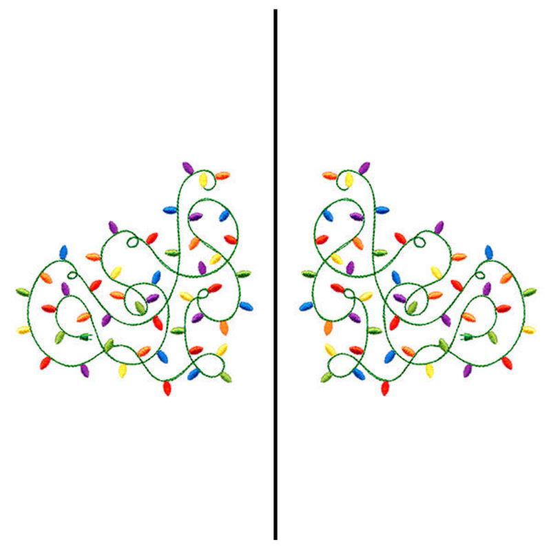 Fa-la-la Festive Lights Mask Motif