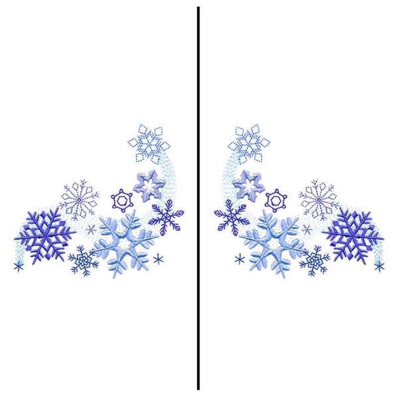 Fa-la-la Festive Snowflake Mask Motif
