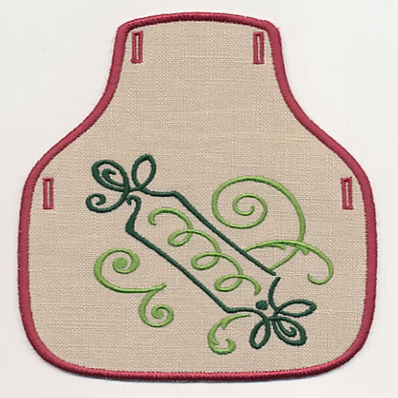 Fa La La Filigree Gift 2 Bottle Apron (In-the-Hoop)