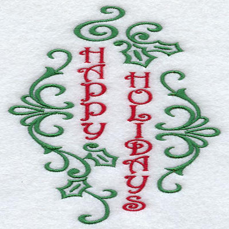 Fa La La Filigree Happy Holidays
