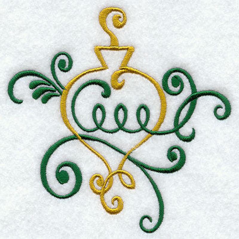 Fa La La Filigree Ornament 3