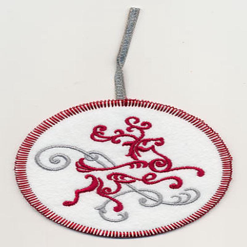 Fa La La Filigree Reindeer Ornament (In-the-Hoop)
