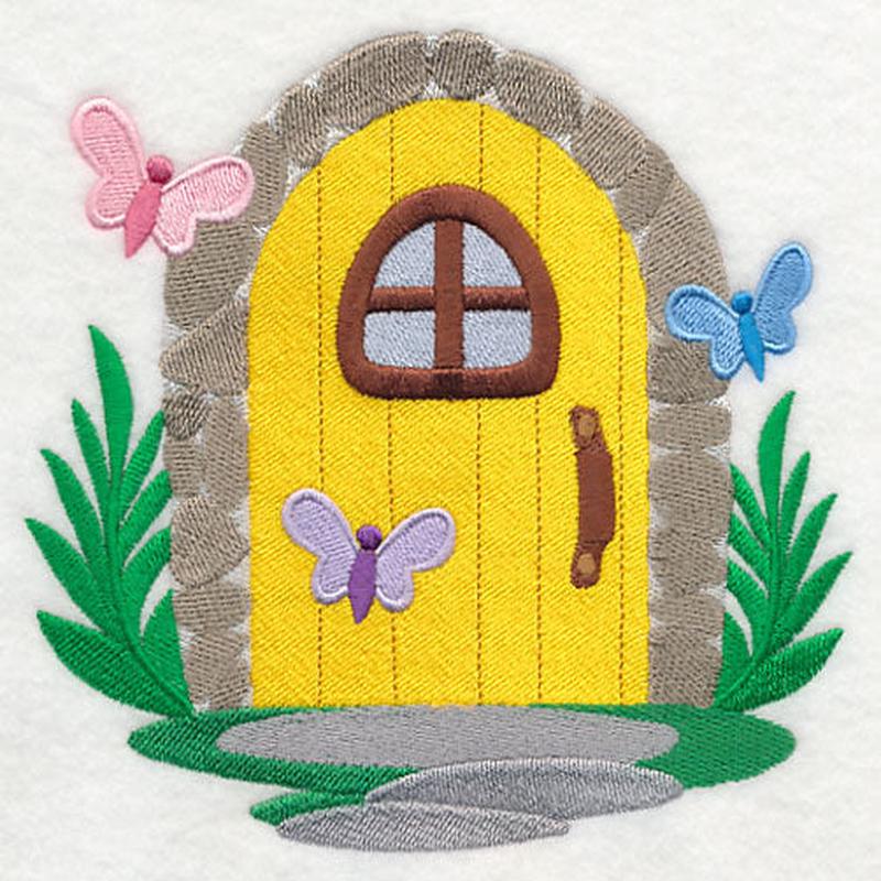 Fairy Door with Butterflies