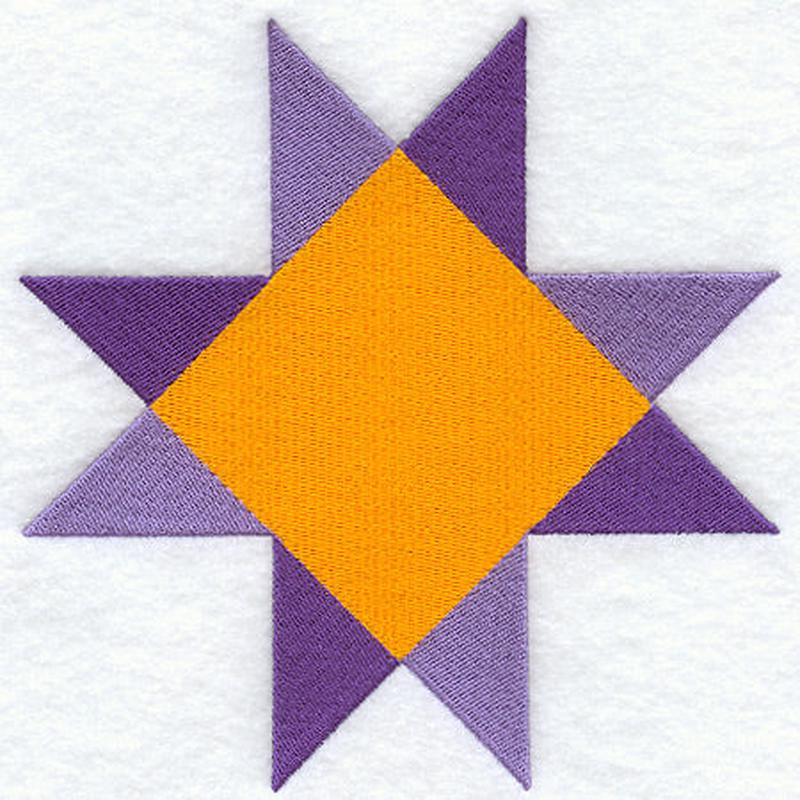 Evening Star Quilt Block - Lg