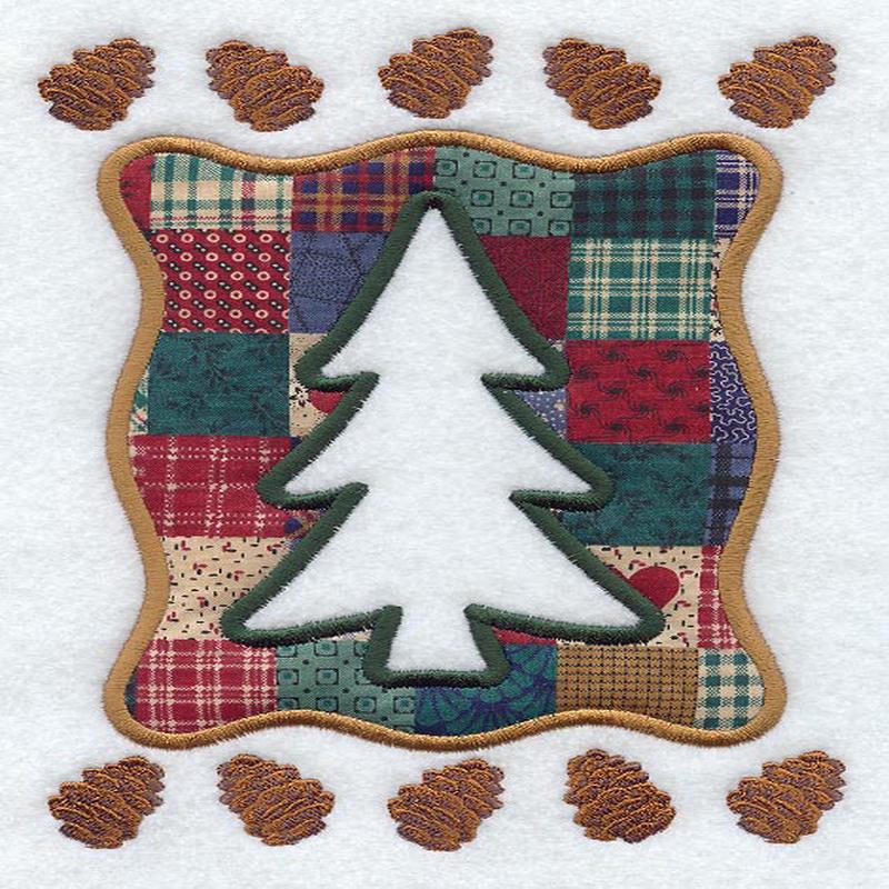 Evergreen Tree Frame (Applique)