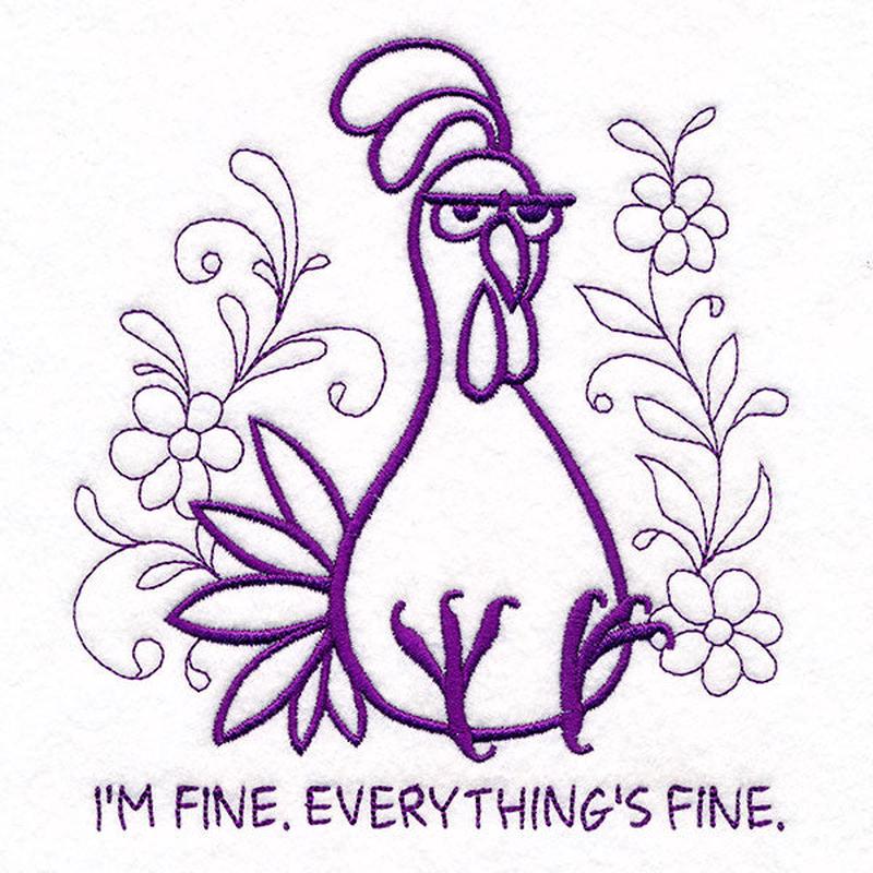 Everything's Fine Doodle Chicken