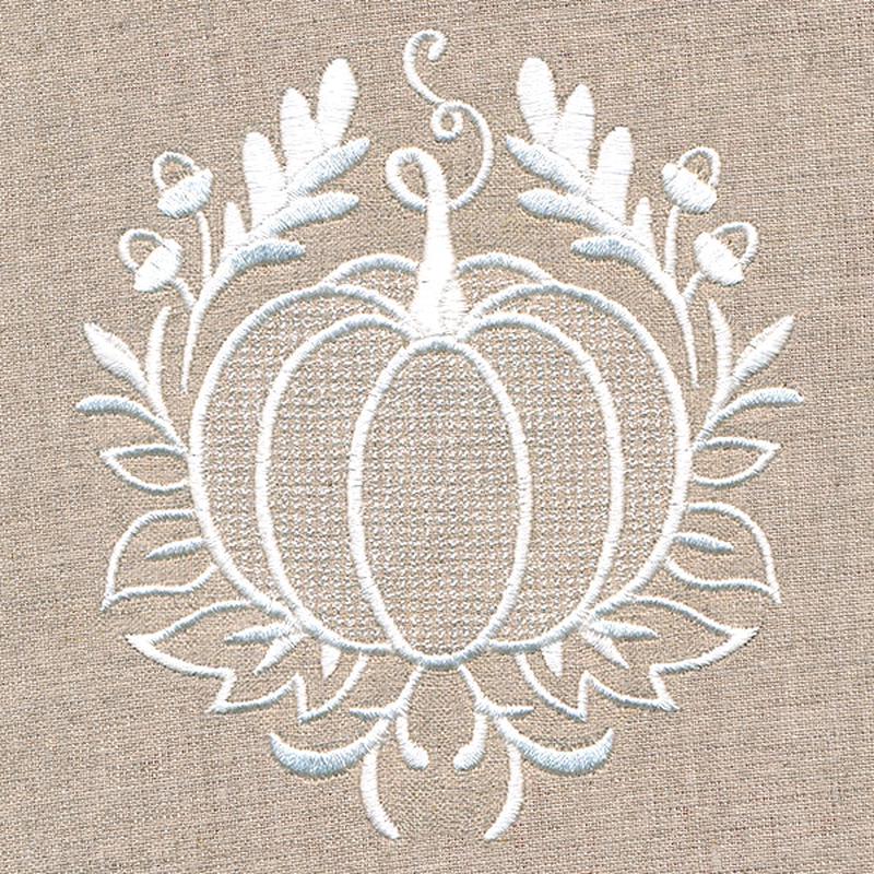 Exquisite Autumn Accent (Whitework)