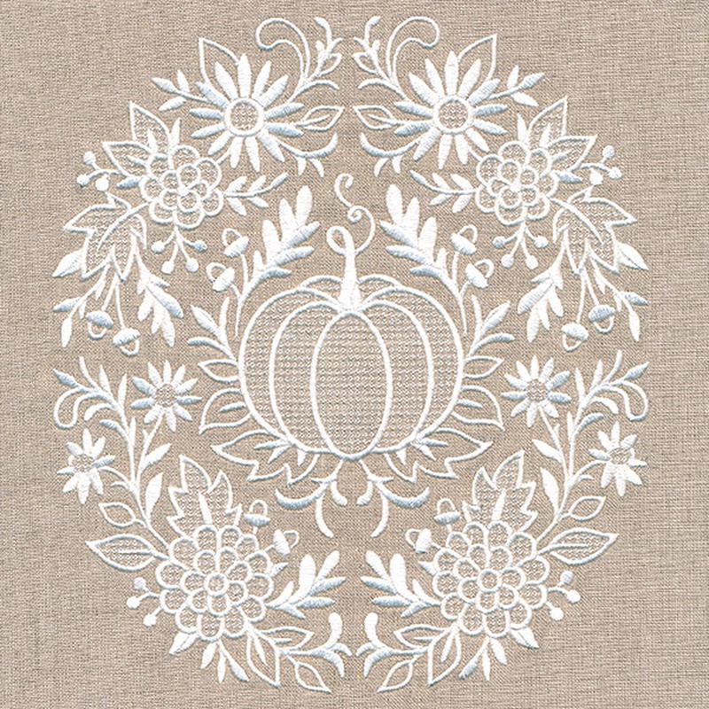 Exquisite Autumn Feature (Whitework)