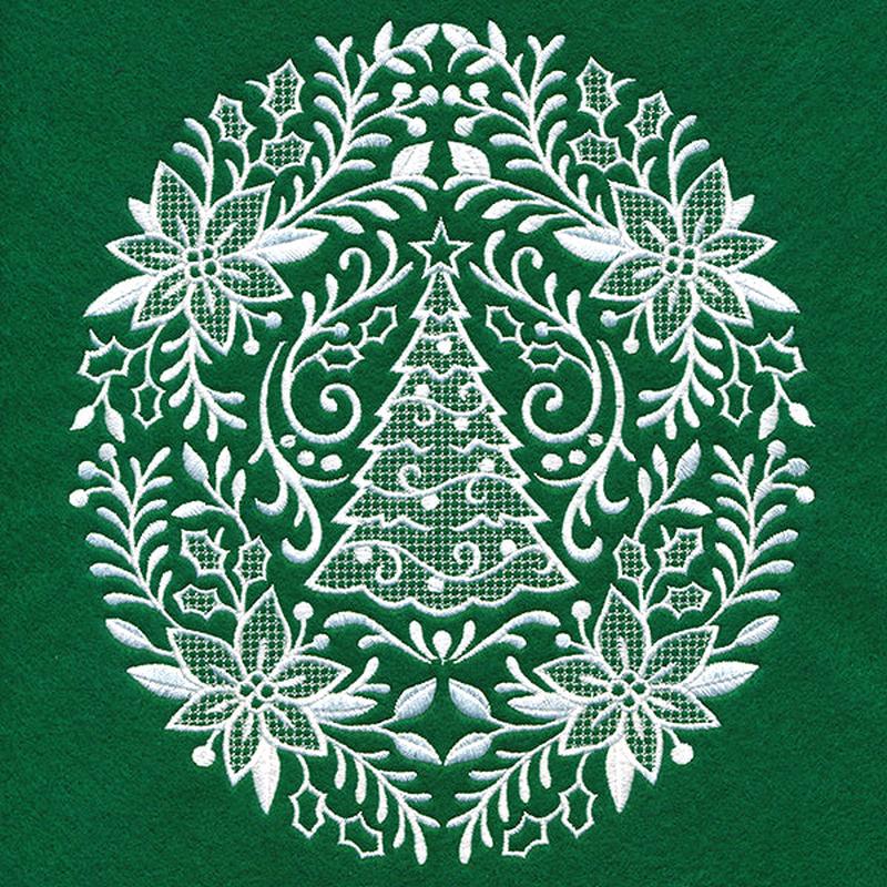 Exquisite Christmas Feature (Whitework)