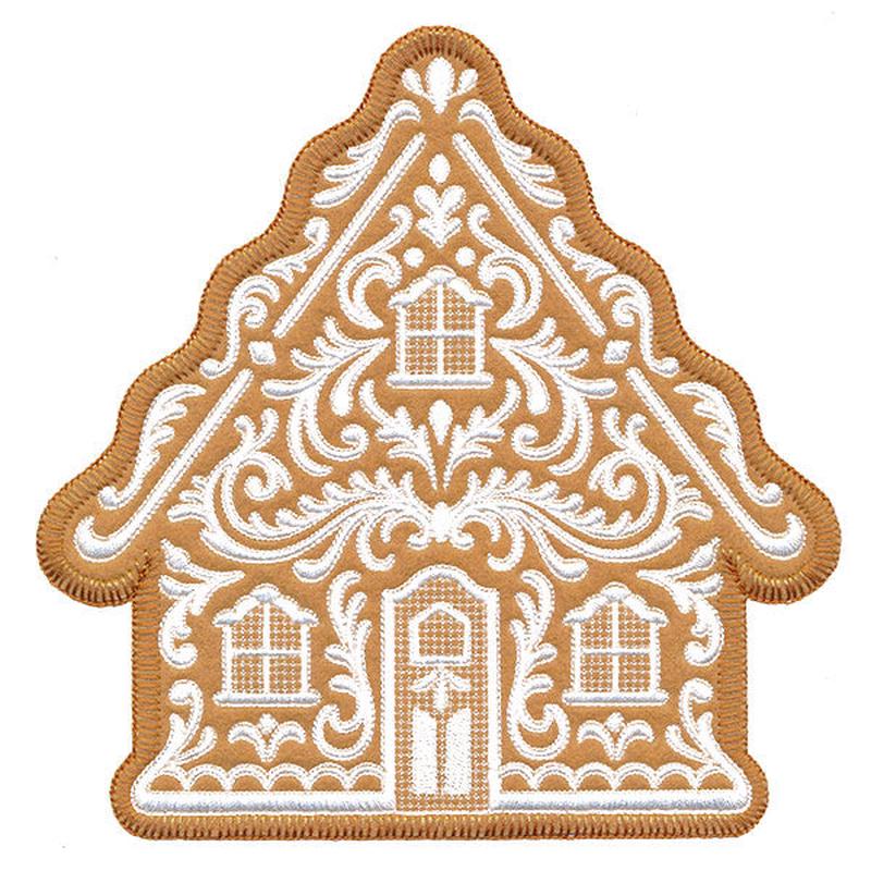 Exquisite Gingerbread House (Applique)