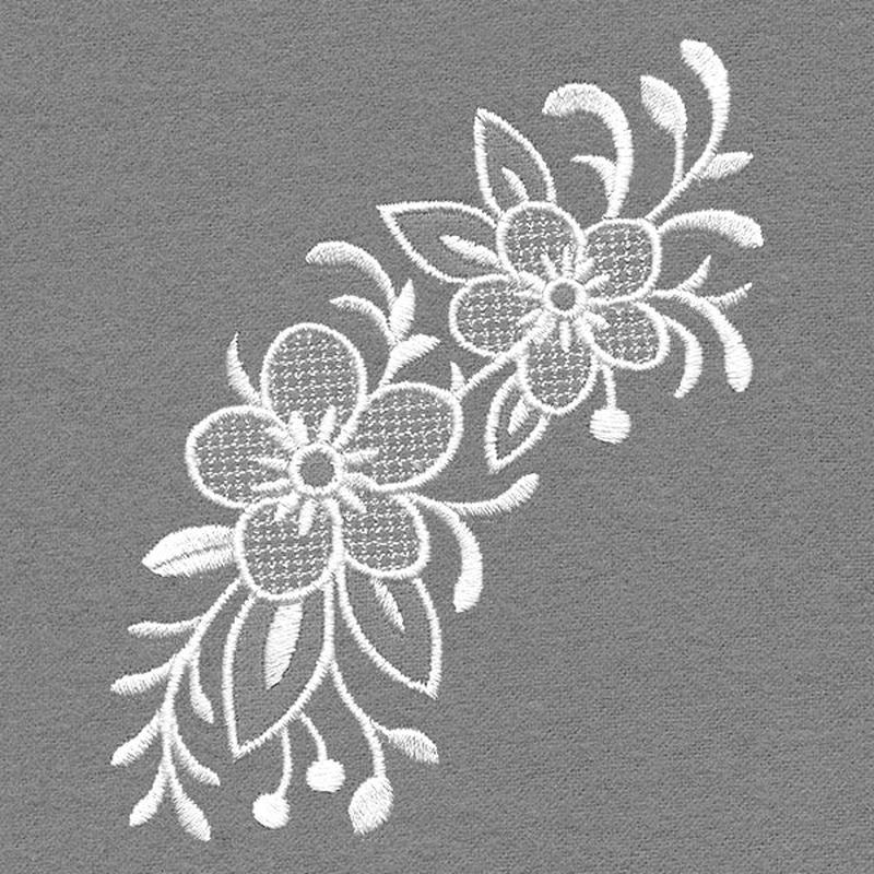 Exquisite Noel Spray (Whitework)