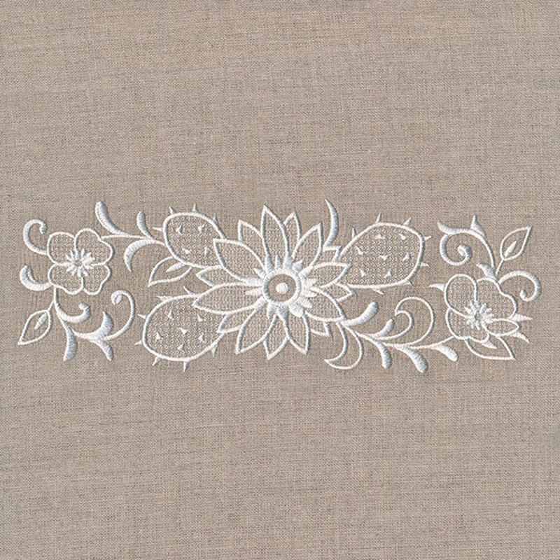 Exquisite Southwestern Border (Whitework)