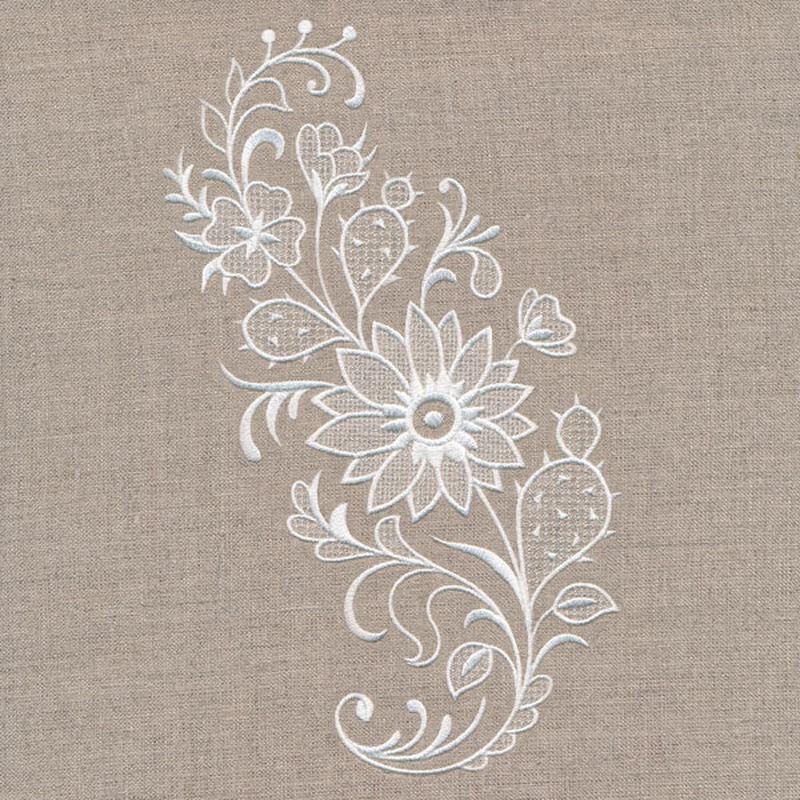 Exquisite Southwestern Curve (Whitework)