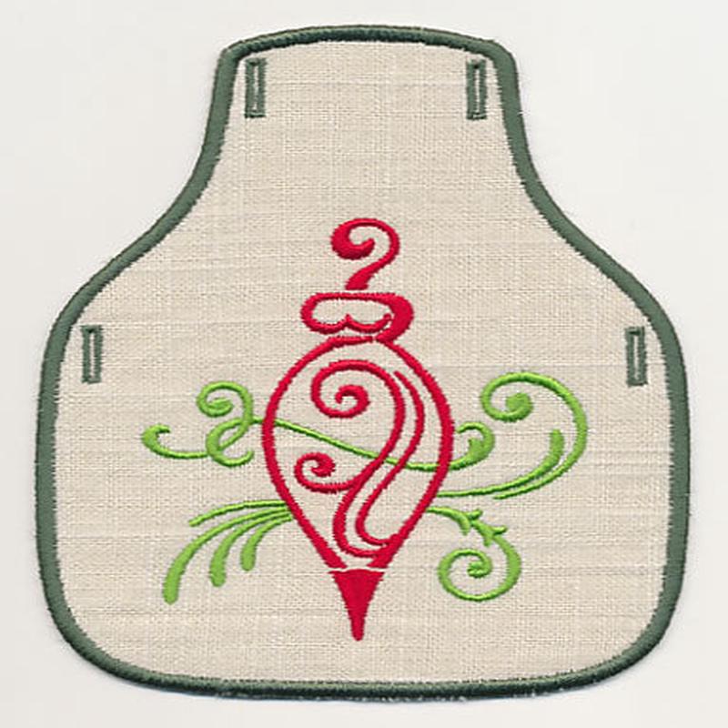 Fa La La Filigree Bottle Apron 4 (In-the-Hoop)