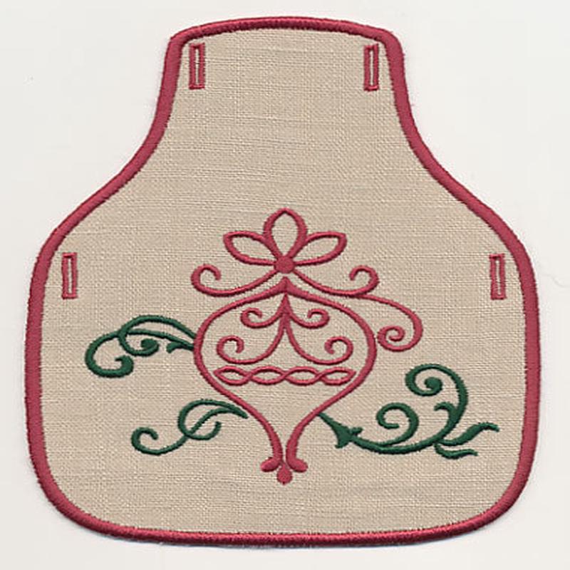 Fa La La Filigree Bottle Apron 6 (In-the-Hoop)