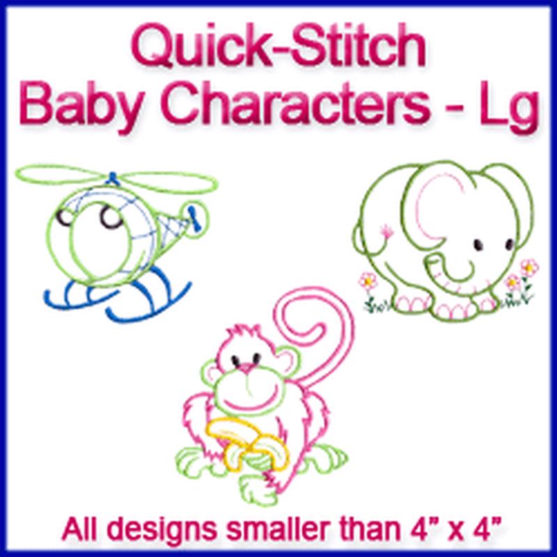A Quick-Stitch Baby Characters Design Pack