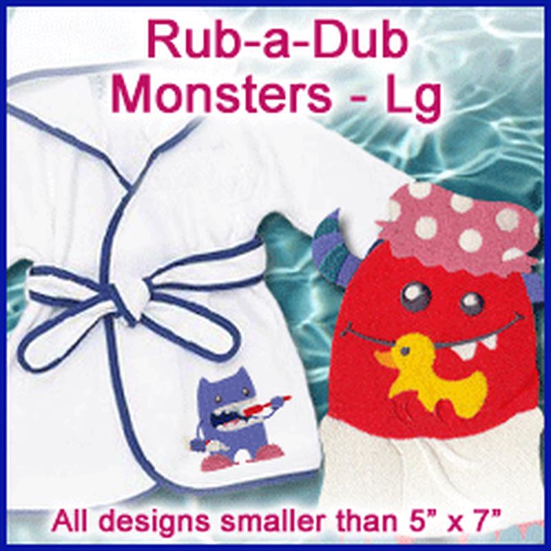 A Rub-a-Dub Monsters Design Pack