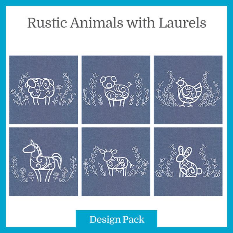 A Rustic Animals with Laurels Design Pack
