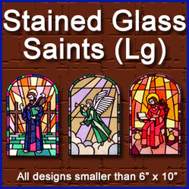 A Saints Stained Glass Design Pack