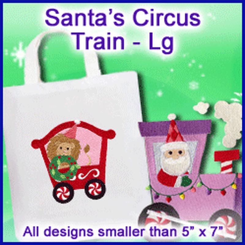 A Santa's Circus Train Design Pack