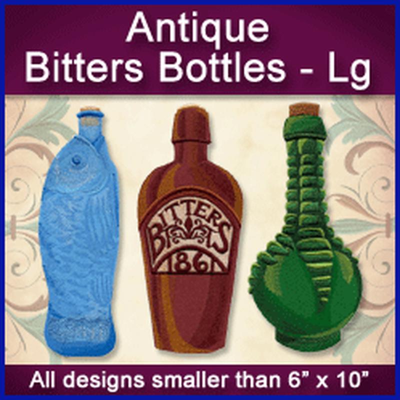 A Antique Bitters Bottles Design Pack