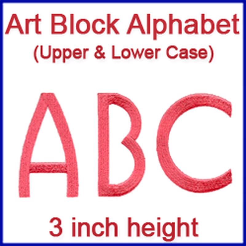 A Art Block Alphabet Design Pack