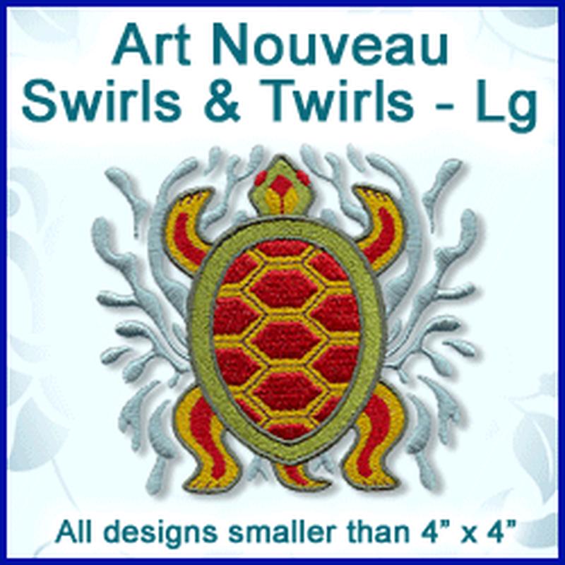 A Art Nouveau Swirls & Twirls Design Pack