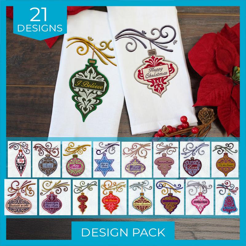 A Ornamental Damask Greetings Design Pack