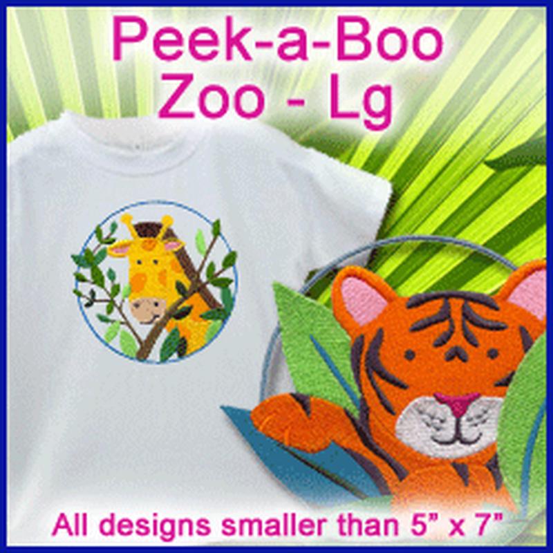 A Peek-a-Boo Zoo Design Pack