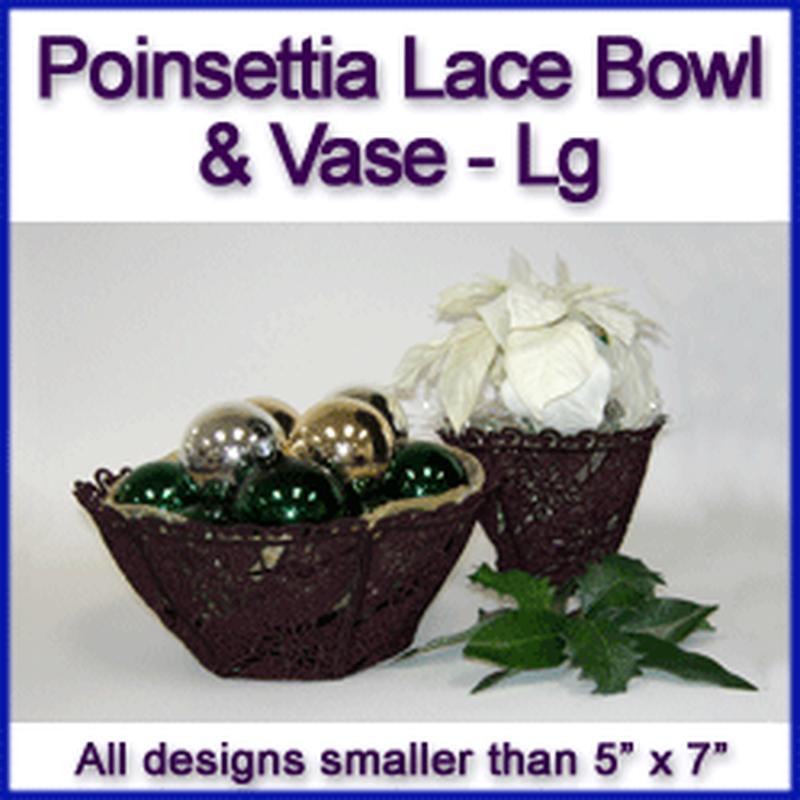 A Poinsettia Bowl and Vase (Lace) Design Pack