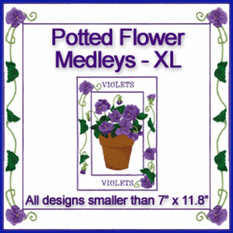 A Potted Flower Medleys Design Pack