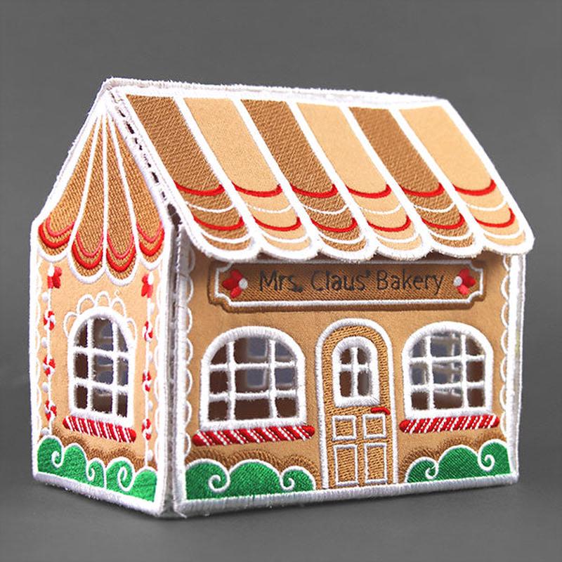 3D Christmas Village - Mrs. Claus' Bakery (In-the-Hoop)