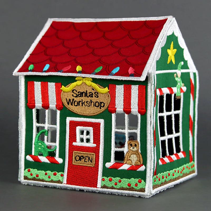3D Christmas Village - Santa's Workshop (In-the-Hoop)