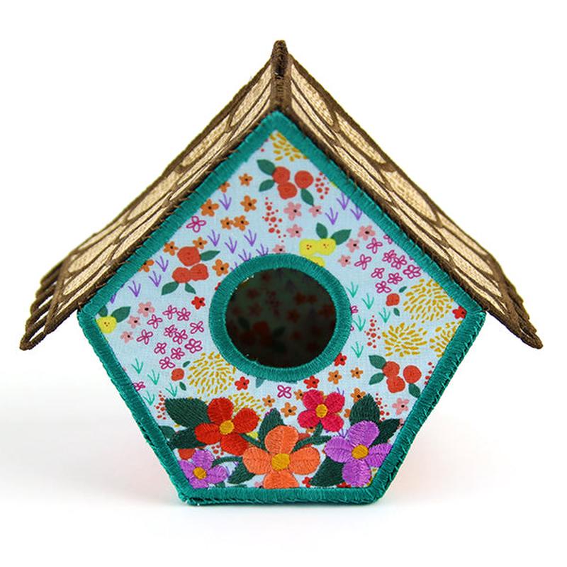 3D Floral Birdhouse (In-the-Hoop)